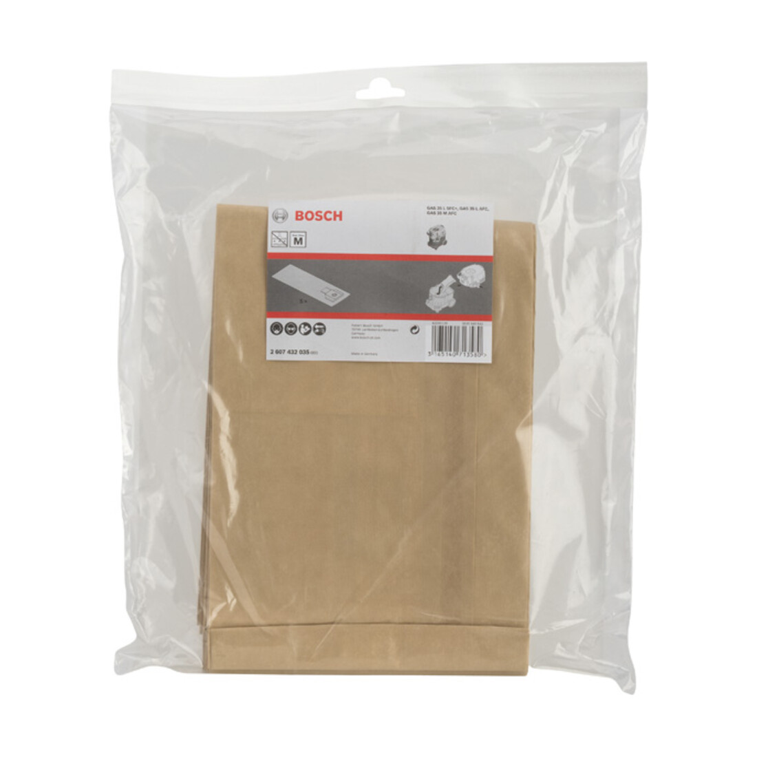Sac filtrant en papier Bosch