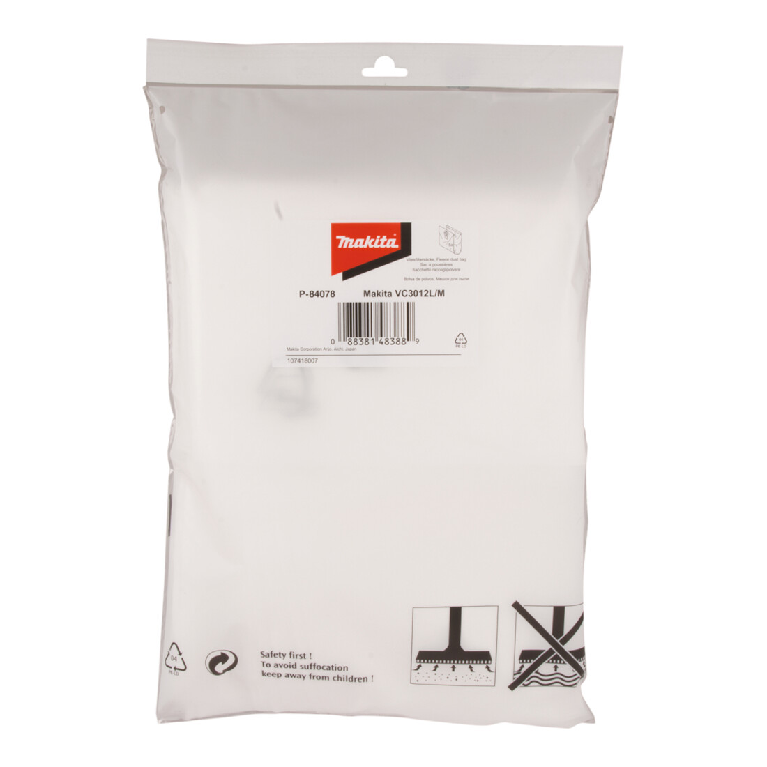 Sac filtrant Makita L (P-84078)
