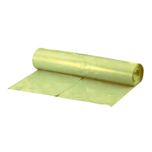 Sac poubelle 120 l jaune env. 42 my rouleau de 25 pcs.