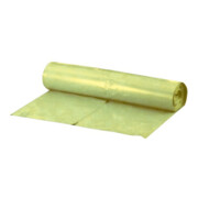 Sac poubelle 120 l jaune env. 42 my rouleau de 25 pcs.