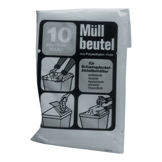 Sac poubelle l.700xL1100mm 120 l 60 µm bleu 10 pcs/sachet