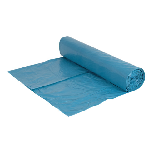 Sac poubelle STIER 120 l, 60 µm, bleu, 700x1 100 mm (25 pièces/rouleau)