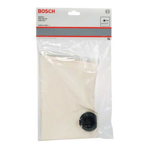 Bosch Sacchetto raccoglipolvere per levigatrice orbitale, in tessuto, per GSS 28 A
