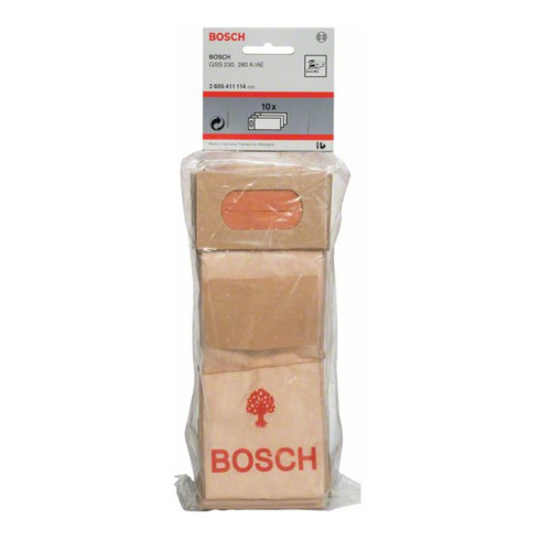 Bosch Sacchetto raccoglipolvere per levigatrici orbitali, in carta, per GSS 230 / 280A / 280 AE