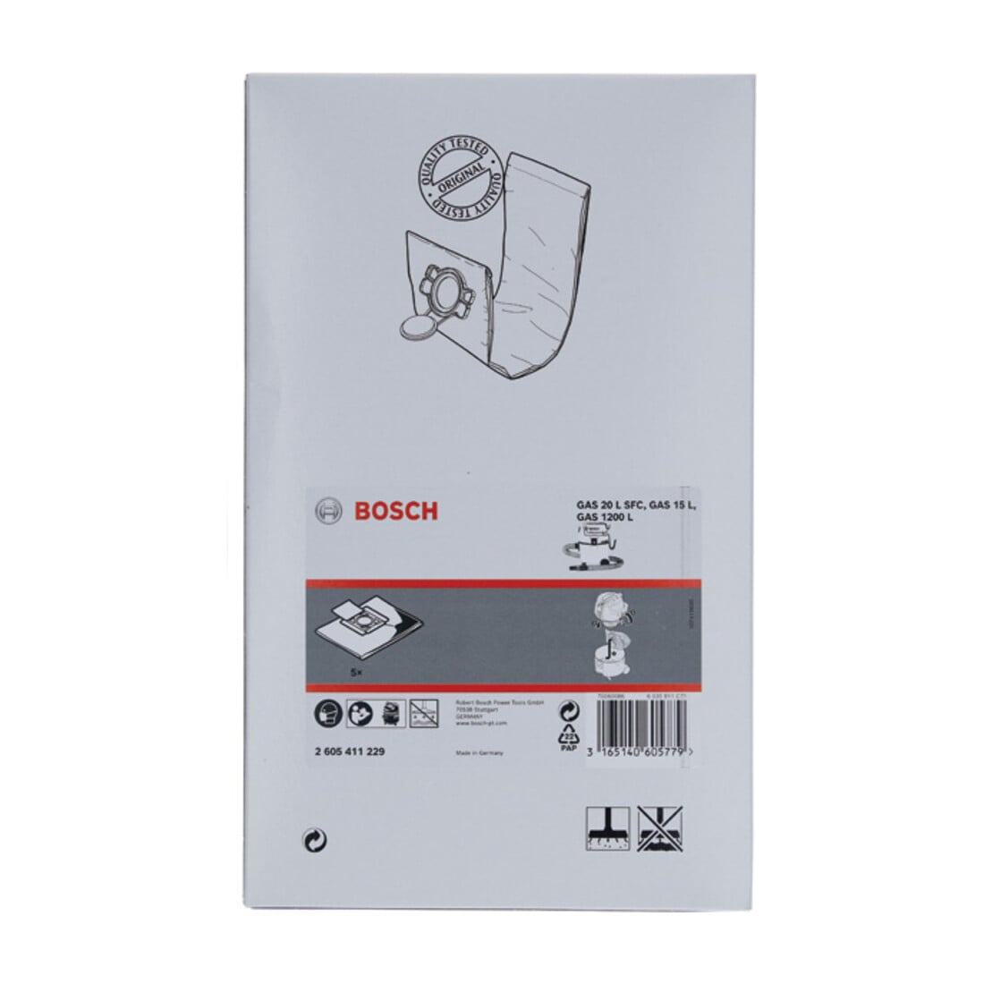 Sachet en nylon Bosch pour GAS 20 L Professional