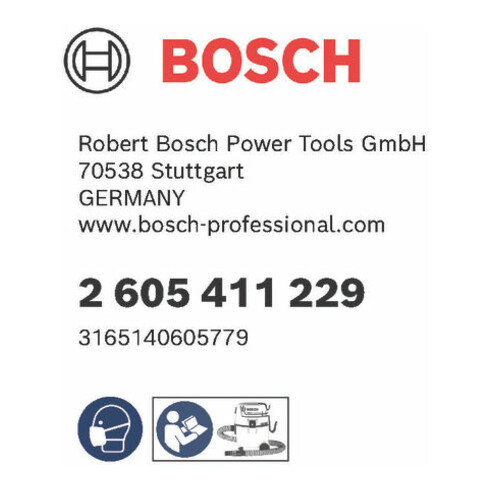 Sachet en nylon Bosch pour GAS 20 L Professional