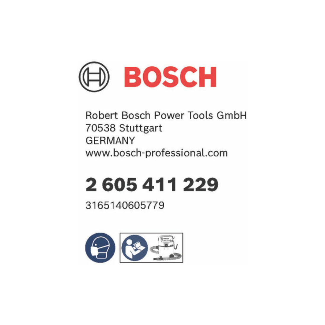 Sachet en nylon Bosch pour GAS 20 L Professional