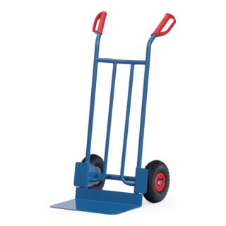 Sackkarre H.1150mm Schaufel-L300xB480mm Luft-Bereifung Trgf.250kg brillantblau