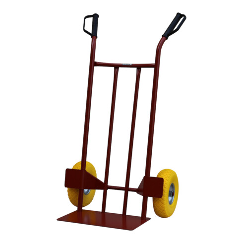 Sackkarre Typ 250 pneus PU JAUNE (châssis acier)