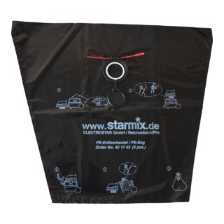 Sacs de vidange et d'élimination Starmix PE en polyéthylène pour les séries "M" et "H" de l'ISC/IS