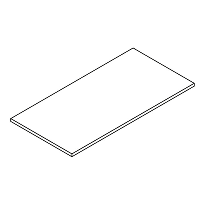 Säbu Fachebene B 1290 x T 830 mm für MB 2, MB 4 und MB 8 22 mm Holzwerkstoffplatte