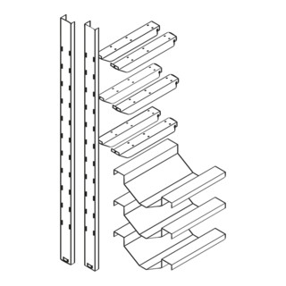 Säbu Fassregal für 3x50/60L Fässer Liegende Lagerung