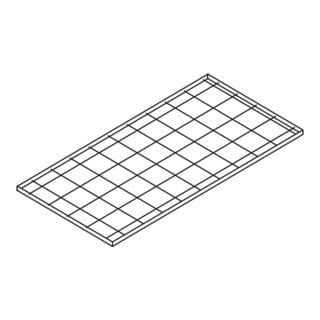 Säbu Gitterrost-Regalboden, 1000 x 500 mm, verzinkt