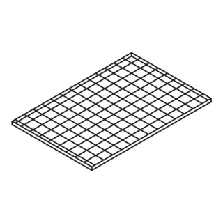 Säbu Gitterrost-Regalboden B 1000 x T 750 mm für Gasflaschenmagazin 224 und 348