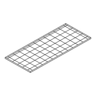 Säbu Gitterrost-Regalboden verzinkt B 1200 x T 500 mm