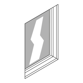 Säbu Kunststoff-Fenster, 1-teilig B 940 x H 1370 mm mit Wärmeschutzverglasung K= 1 3Wm²K (m²/F-Fläche)