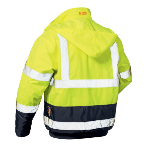 SAFESTYLE Veste de pilote de signalisation Axel, T.3XL, jaune/bleu
