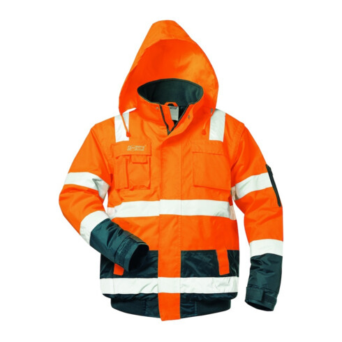 SAFESTYLE Veste de signalisation Jonas, T XL, orange/bleu