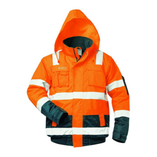 SAFESTYLE Warnpilotenjacke Jonas,Gr.2XL,orange/blau
