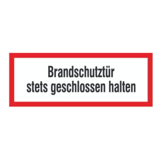 SafetyMarking Brandschutzschild Folie B297xH105 mm Brandschutztür geschl.h. langnachleuchtend