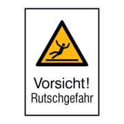 SafetyMarking Panneau d'avertissement Aluminium L262xH371 mm Attention Sol glissant