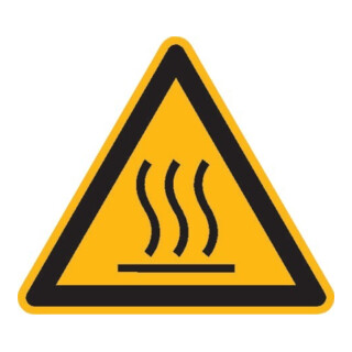SafetyMarking Panneau d'avertissement Aluminium SL 100 mm Attention surface chaude
