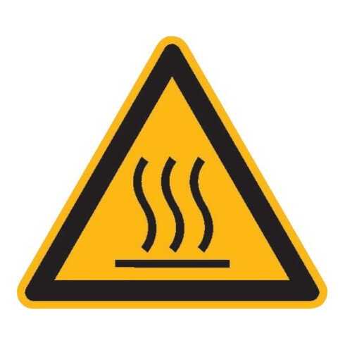 SafetyMarking Panneau d'avertissement film SL 100 mm Attention surface chaude