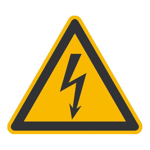 SafetyMarking Panneau d'avertissement film SL 25 mm Avertissement de tension électrique dangereuse