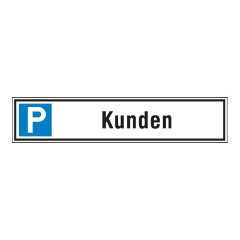 SafetyMarking Panneau de parking alu L520xH110 mm clients