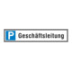SafetyMarking Panneau de parking alu L520xH110 mm Direction-1