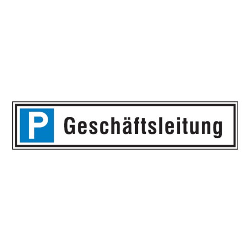 SafetyMarking Panneau de parking alu L520xH110 mm Direction