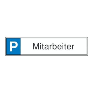 SafetyMarking Panneau de parking alu L520xH110 mm Employés