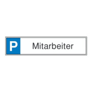SafetyMarking Panneau de parking alu L520xH110 mm Employés