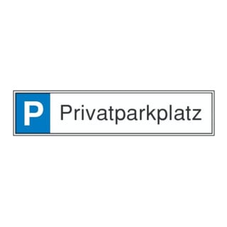 SafetyMarking Panneau de parking alu L520xH110 mm Parking privé