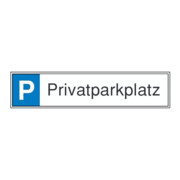 SafetyMarking Panneau de parking alu L520xH110 mm Parking privé