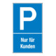 SafetyMarking Panneau de parking Plastique L250xH400 mm Réservé aux clients-1