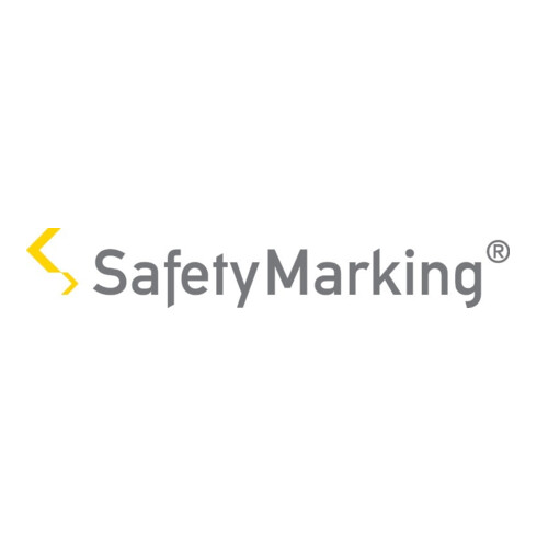 SafetyMarking Panneau de parking plastique L250xH400 mm Réservé aux visiteurs