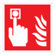 SafetyMarking Panneau de protection incendie Film B150xH150 mm Détecteur de fumée photoluminescent-1
