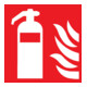SafetyMarking Panneau de protection incendie Film B150xH150 mm Extincteur phosphorescent-1