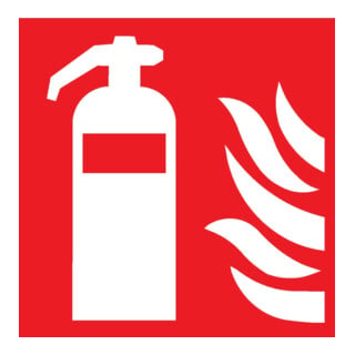 SafetyMarking Panneau de protection incendie Film B200xH200 mm Extincteur phosphorescent