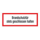 SafetyMarking Panneau de protection incendie Film B297xH105 mm Porte coupe-feu fermée photoluminescente longue durée-1