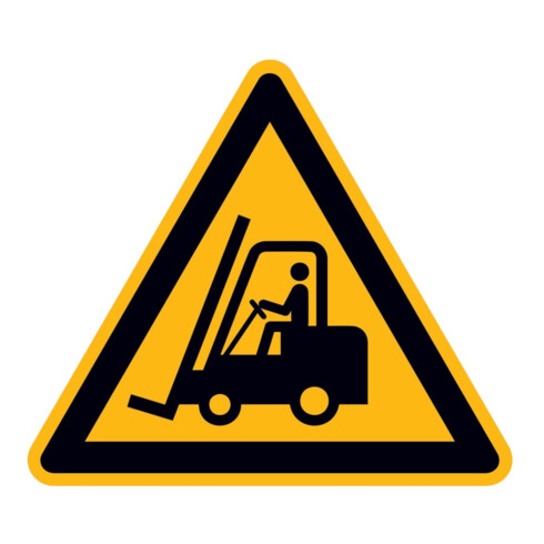 SafetyMarking Panneau de signalisation Aluminium L 400 mm Attention aux engins de manutention
