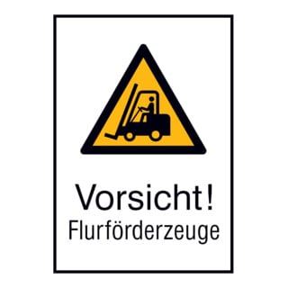 SafetyMarking Panneau de signalisation Aluminium L520xH742 mm Attention engins de manutention