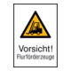SafetyMarking Panneau de signalisation Aluminium L520xH742 mm Attention engins de manutention-1