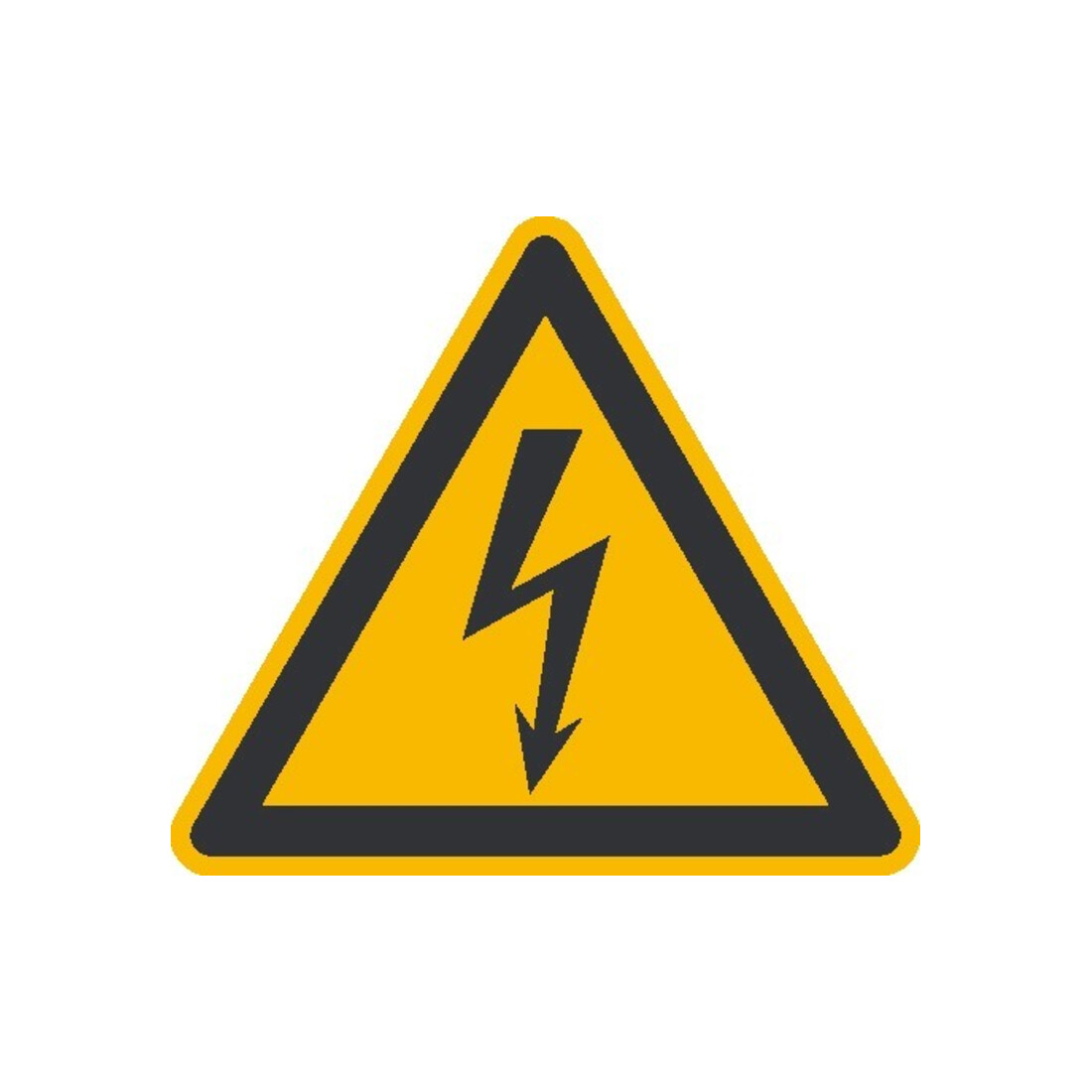 SafetyMarking Panneau de signalisation aluminium SL 100 mm Avertissement de tension électrique dangereuse