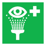 SafetyMarking Panneau de signalisation film B150xH150 mm rinçage oculaire photoluminescent