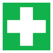 SafetyMarking Panneau de signalisation film B200xH200 mm Premiers secours photoluminescent