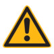 SafetyMarking Panneau de signalisation Film SL 100 mm Avertissement de danger-1