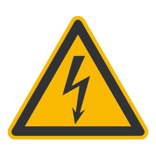 SafetyMarking Panneau de signalisation film SL 100 mm Avertissement tension électrique dangereuse