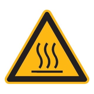 SafetyMarking Panneau de signalisation film SL 50 mm Avertissement surface chaude 10 pcs/feuille
